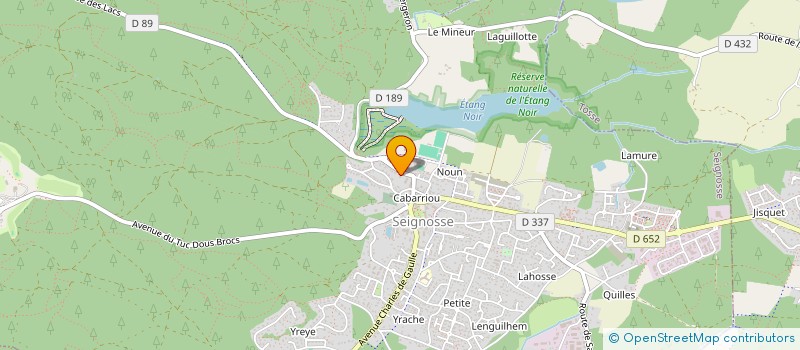 localisation de l'entreprise GROUPEMENT D'EMPLOYEURS - COTE SUD LANDES FOOTBALL  SEIGNOSSE