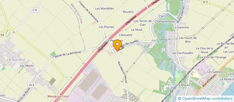 localisation de l'entreprise GROUPEMENT D'EMPLOYEURS COURTEMANCHE à MEUNG-SUR-LOIRE