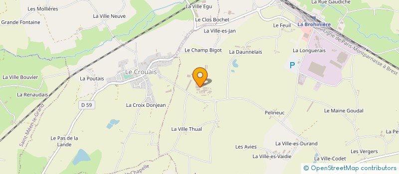 localisation de l'entreprise GROUPEMENT D'EMPLOYEURS CRESPEL à MONTAUBAN-DE-BRETAGNE
