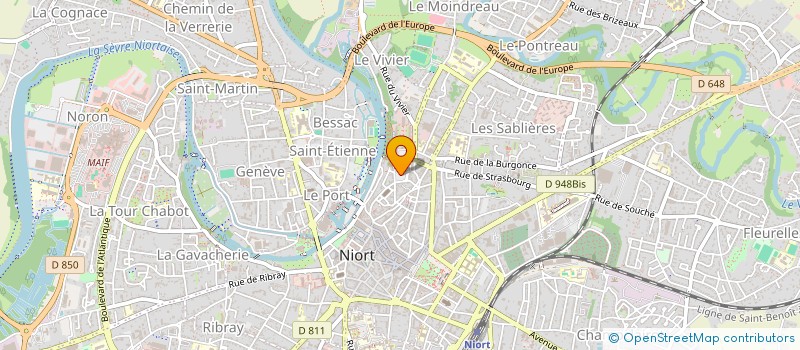 localisation de l'entreprise GROUPEMENT D'EMPLOYEURS CULTURE  NIORT