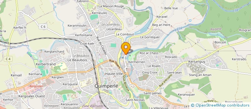 localisation de l'entreprise GROUPEMENT D'EMPLOYEURS CULTURE BRO KEMPERLE à QUIMPERLE