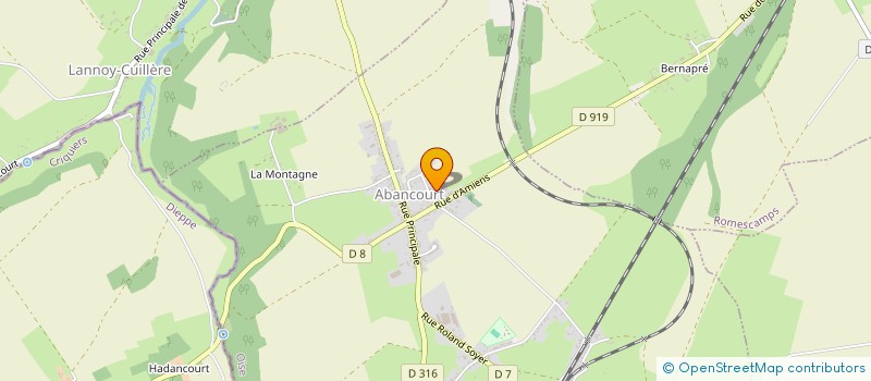 localisation de l'entreprise GROUPEMENT D'EMPLOYEURS D'ABANCOURT à ABANCOURT