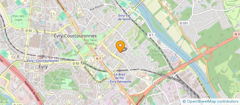localisation de l'entreprise GROUPEMENT D'EMPLOYEURS D'EVRY à EVRY-COURCOURONNES