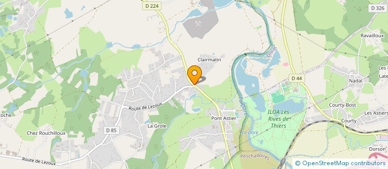 localisation de l'entreprise GROUPEMENT D' EMPLOYEURS DE BIZOUX  LEZOUX