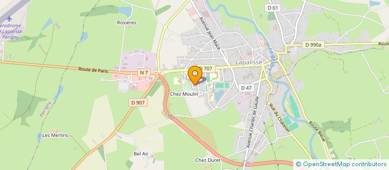 localisation de l'entreprise GROUPEMENT D'EMPLOYEURS DE DUGA  LAPALISSE