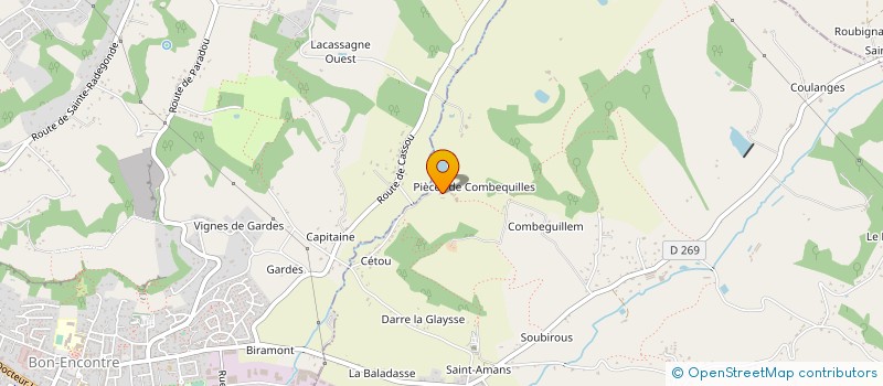 localisation de l'entreprise GROUPEMENT D'EMPLOYEURS DE GAILLARDET à CASTELCULIER
