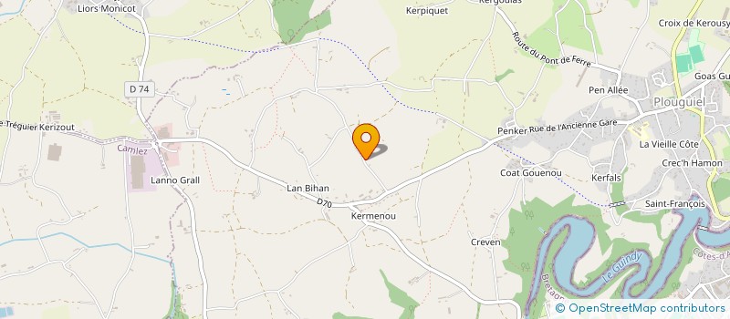 localisation de l'entreprise GROUPEMENT D EMPLOYEURS DE GELARDON  MINIHY-TREGUIER