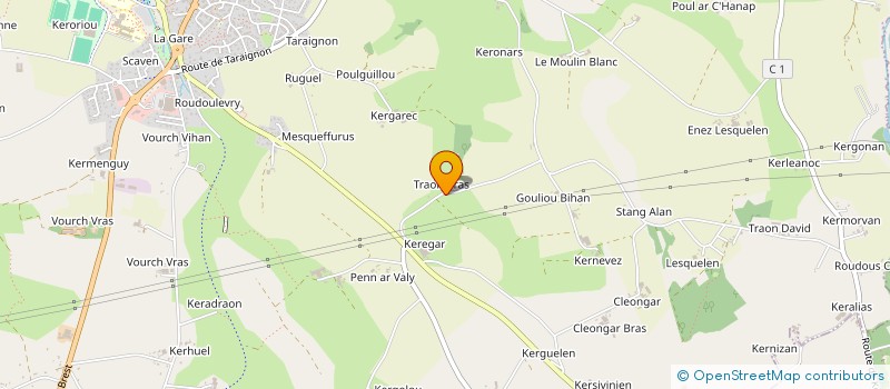 localisation de l'entreprise GROUPEMENT D EMPLOYEURS DE KER DERRIEN  KERSAINT PLABENNEC
