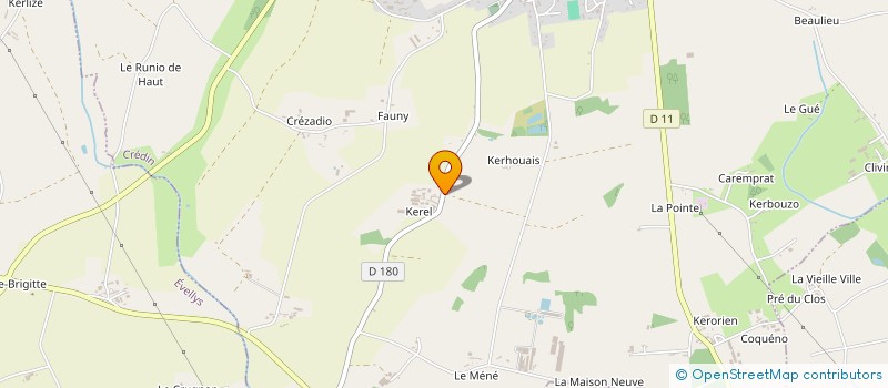 localisation de l'entreprise GROUPEMENT D' EMPLOYEURS DE KEREL à CREDIN