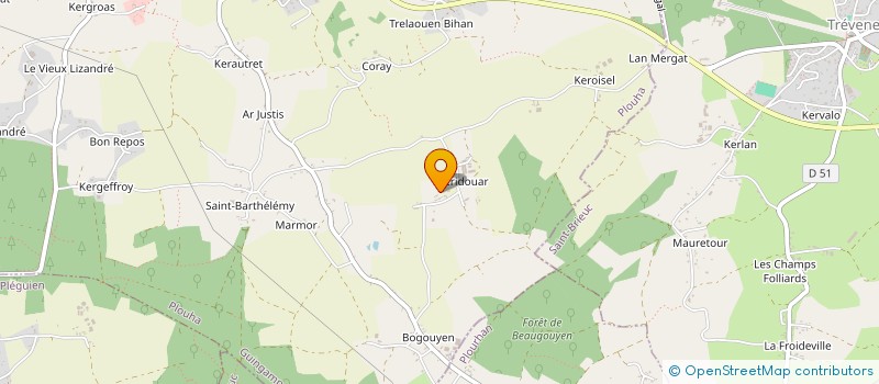 localisation de l'entreprise GROUPEMENT D'EMPLOYEURS DE KERIDOUARD  PLOUHA