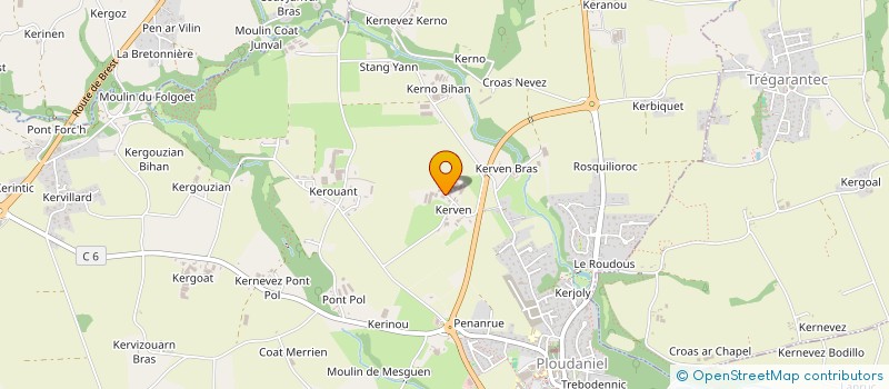 localisation de l'entreprise GROUPEMENT D'EMPLOYEURS DE KERLES  PLOUDANIEL