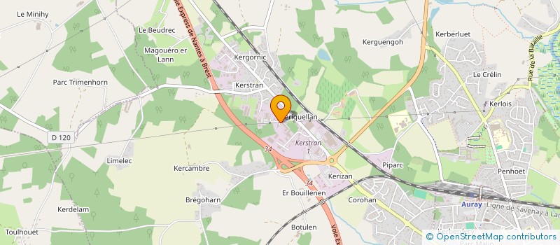 localisation de l'entreprise GROUPEMENT D'EMPLOYEURS DE KERSTRAN  BRECH