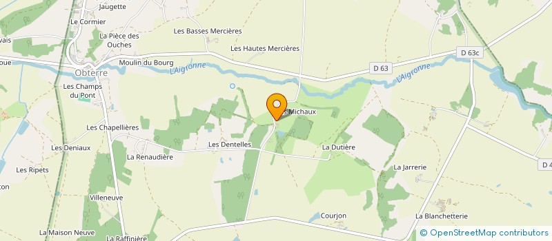 localisation de l'entreprise GROUPEMENT D EMPLOYEURS DE L AIGRONNE à OBTERRE