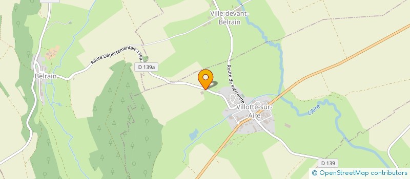 localisation de l'entreprise GROUPEMENT D'EMPLOYEURS DE L'AIRE à VILLOTTE-SUR-AIRE