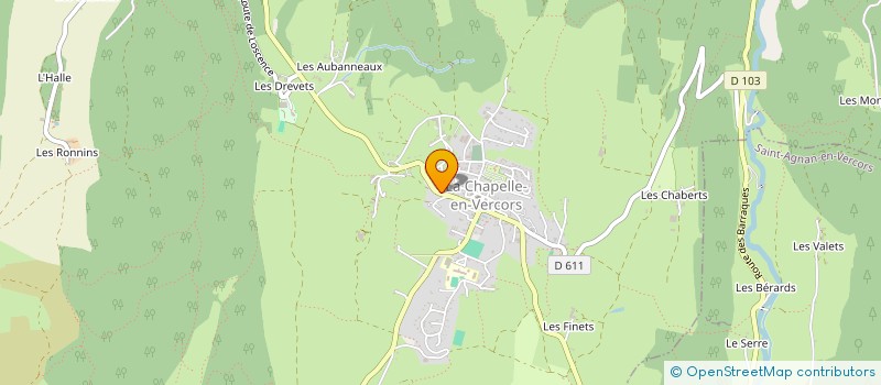 localisation de l'entreprise GROUPEMENT D'EMPLOYEURS DE L'APAP à LA CHAPELLE-EN-VERCORS