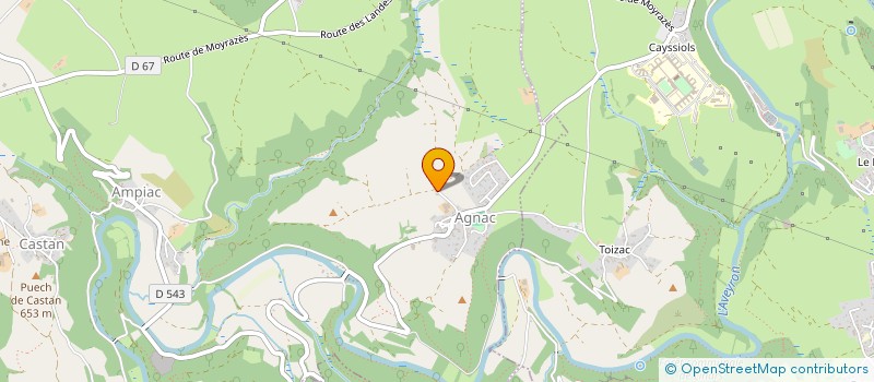 localisation de l'entreprise GROUPEMENT D'EMPLOYEURS DE L'ARC EN CIEL  DRUELLE BALSAC