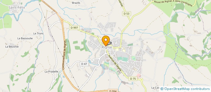 localisation de l'entreprise GROUPEMENT D EMPLOYEURS DE L AVENIR  RIGNAC