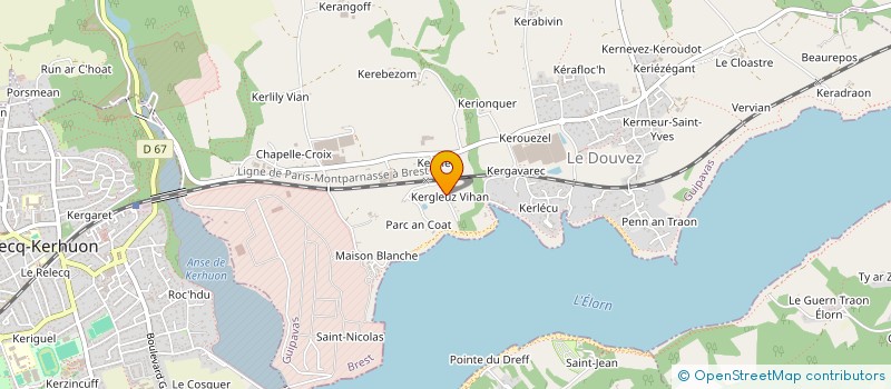 localisation de l'entreprise GROUPEMENT D'EMPLOYEURS DE L'ELORN à GUIPAVAS