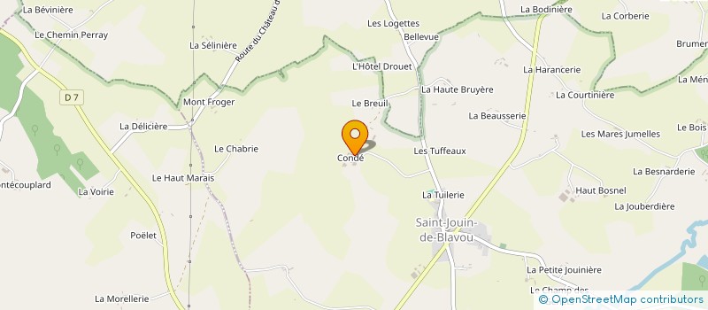 localisation de l'entreprise GROUPEMENT D'EMPLOYEURS DE L'HUISNE à SAINT-JOUIN-DE-BLAVOU