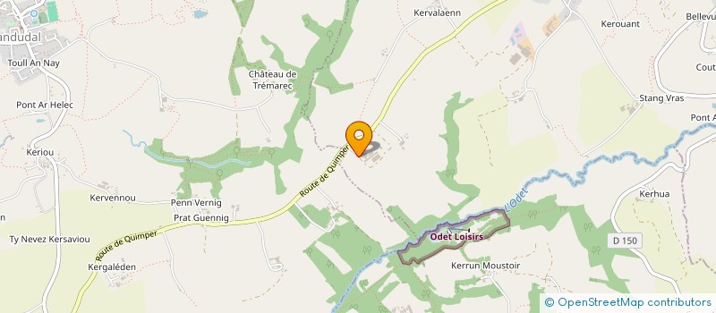 localisation de l'entreprise GROUPEMENT D EMPLOYEURS DE L'ODET  LANGOLEN