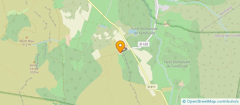 localisation de l'entreprise GROUPEMENT D'EMPLOYEURS DE L'ORBIEU  FABREZAN