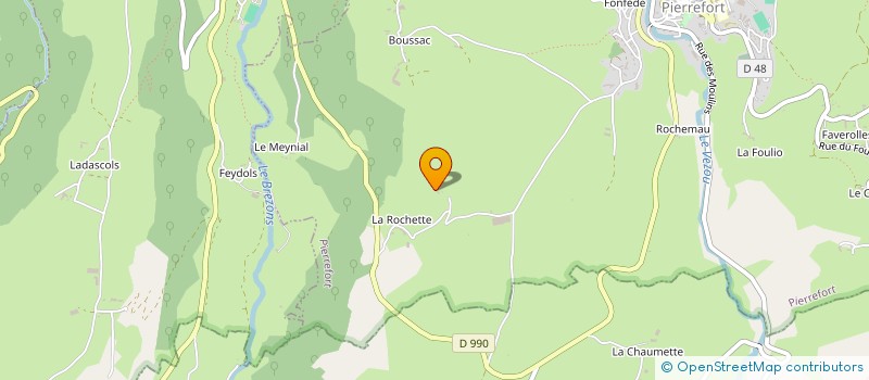 localisation de l'entreprise GROUPEMENT D EMPLOYEURS DE LA BASTIDE à PIERREFORT