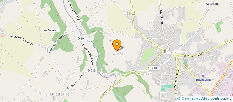 localisation de l'entreprise GROUPEMENT D EMPLOYEURS DE LA BEGINERIE  BEUZEVILLE