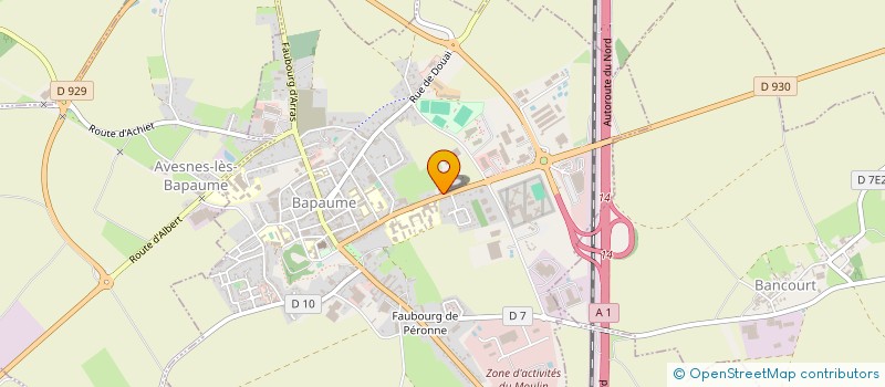 localisation de l'entreprise GROUPEMENT D EMPLOYEURS DE LA BRICQ à BAPAUME