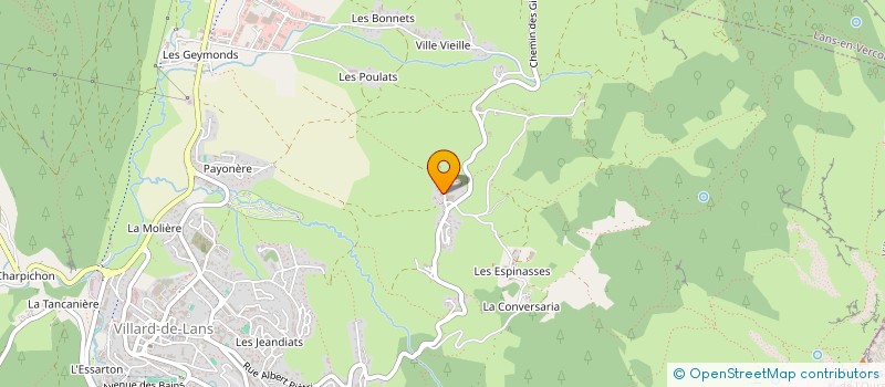 localisation de l'entreprise GROUPEMENT D'EMPLOYEURS DE LA COMBE DE L'OURS  VILLARD-DE-LANS