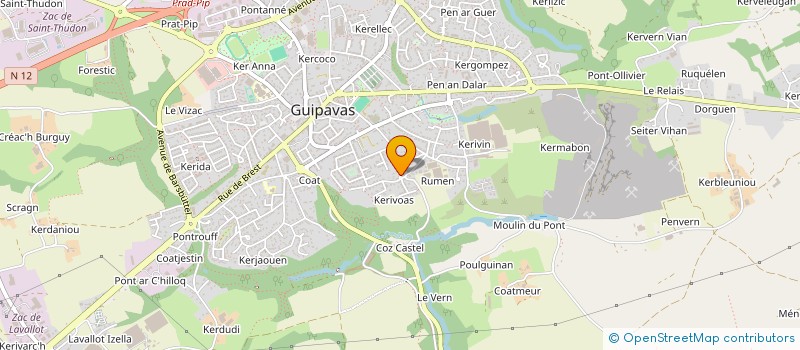 localisation de l'entreprise GROUPEMENT D EMPLOYEURS DE LA GARENNE  GUIPAVAS