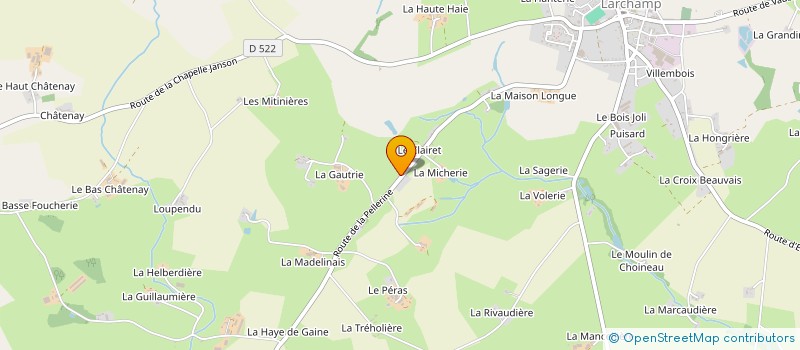 localisation de l'entreprise GROUPEMENT D'EMPLOYEURS DE LA GASSELINAIS  LARCHAMP