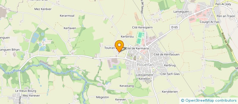 localisation de l'entreprise GROUPEMENT D'EMPLOYEURS DE LA ROCADE  PLOUENAN