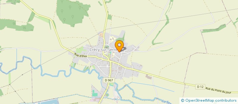 localisation de l'entreprise GROUPEMENT D EMPLOYEURS DE LA RUE DE L EGLISE à CRECY-SUR-SERRE
