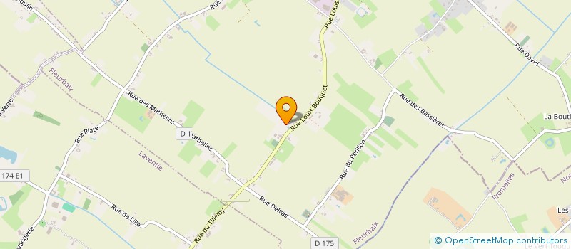 localisation de l'entreprise GROUPEMENT D'EMPLOYEURS DE LA RUE DU BOIS  FLEURBAIX