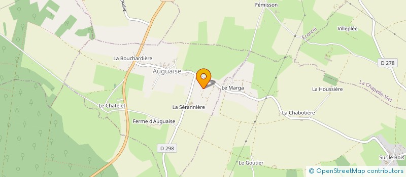 localisation de l'entreprise GROUPEMENT D'EMPLOYEURS DE LA SERANNIERE à AUGUAISE