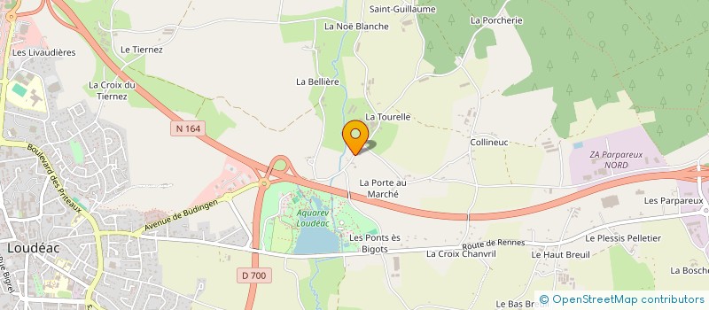 localisation de l'entreprise GROUPEMENT D'EMPLOYEURS DE LA TOURELLE à LOUDEAC