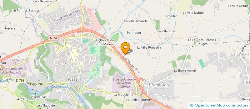 localisation de l'entreprise GROUPEMENT D'EMPLOYEURS DE LA VILLE MOISAN  LA CROIX-HELLEAN