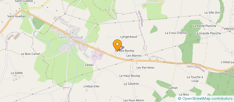 localisation de l'entreprise GROUPEMENT D'EMPLOYEURS DE LANGERBAULT  SAINT-DENOUAL