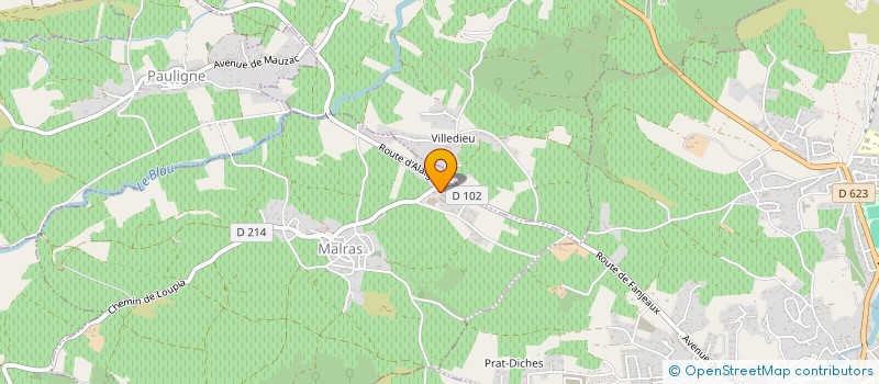 localisation de l'entreprise GROUPEMENT D EMPLOYEURS DE MALROUX à MALRAS