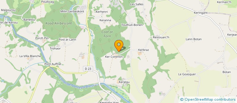 localisation de l'entreprise GROUPEMENT D'EMPLOYEURS DE PEVAR HAGUN' à ROSTRENEN