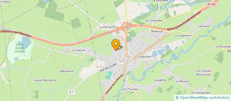 localisation de l'entreprise GROUPEMENT D'EMPLOYEURS DE REVILLE à GOUZON