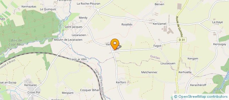 localisation de l'entreprise GROUPEMENT D EMPLOYEURS DE SAINT JACQUES  GUICLAN