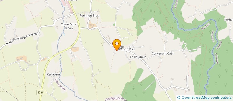 localisation de l'entreprise GROUPEMENT D'EMPLOYEURS DE SAINT LAURENT  PLOUEGAT-GUERAND