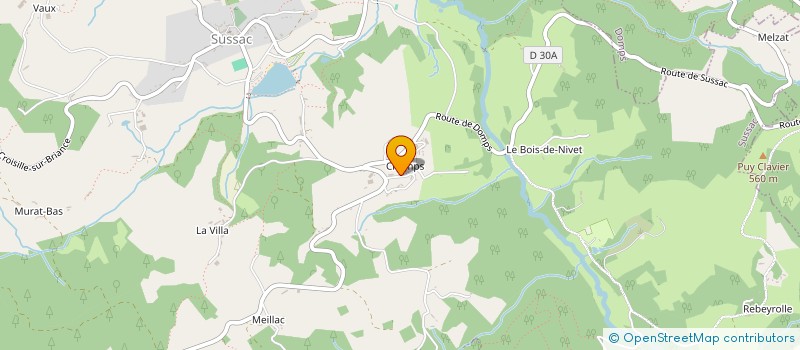 localisation de l'entreprise GROUPEMENT D EMPLOYEURS DE SUSSAC à SUSSAC
