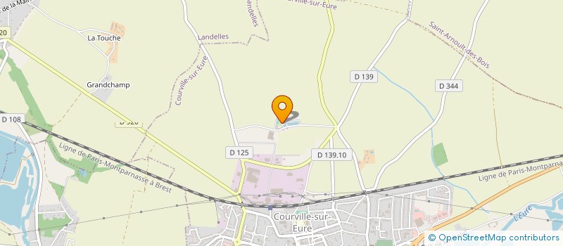 localisation de l'entreprise GROUPEMENT D EMPLOYEURS DE VAUJOLY à COURVILLE-SUR-EURE