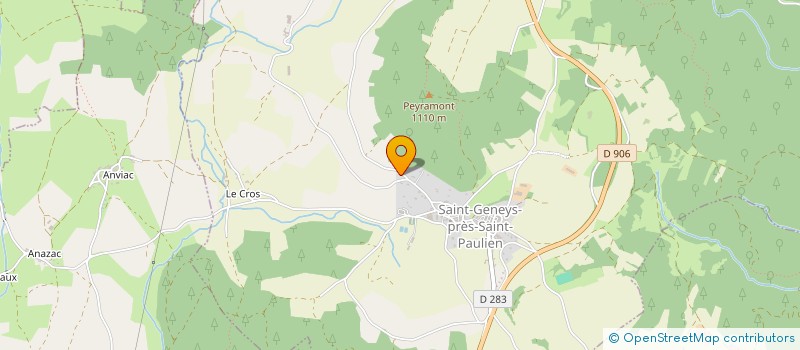 localisation de l'entreprise GROUPEMENT D EMPLOYEURS DE VERNASSAL  ST GENEYS PRES ST PAULIEN