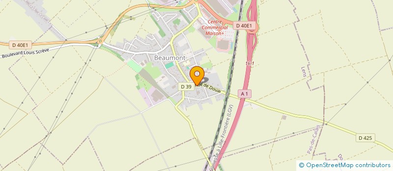 localisation de l'entreprise GROUPEMENT D'EMPLOYEURS DELACROIX  HENIN-BEAUMONT