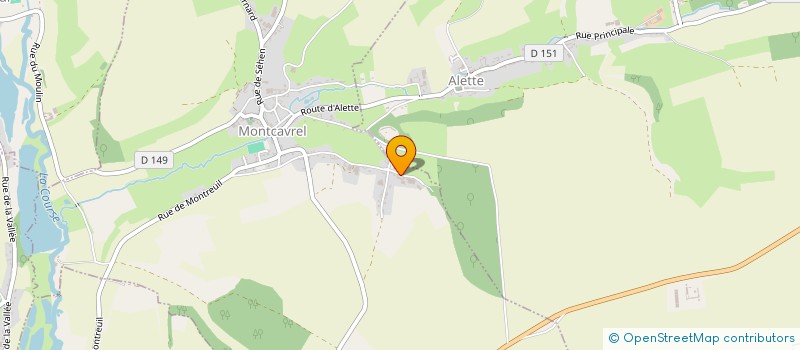 localisation de l'entreprise GROUPEMENT D EMPLOYEURS DES 4 ROUTES à MONTCAVREL