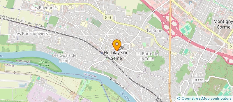 localisation de l'entreprise GROUPEMENT D'EMPLOYEURS DES ASSOCIATIONS INTERMEDIAIRES DU VAL D'OISE  HERBLAY-SUR-SEINE