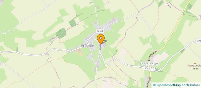 localisation de l'entreprise GROUPEMENT D EMPLOYEURS DES BOULANS  PREDEFIN